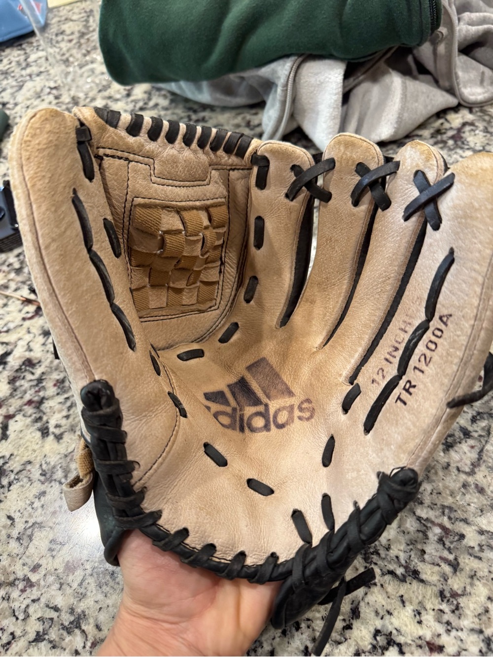 adidas Woven-Web Baseball Glove 12 inch TR1200A right hand throw - Picture 7 of 8